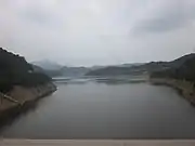 View of Hedong Reservoir from the dam.