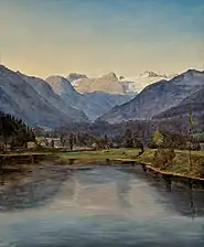 View of Lake Altaussee and the Dachstein, Ferdinand Georg Waldmüller