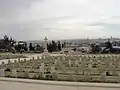 View of Old City of Jerusalem from cemetery