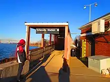 A ramp at the Tottenville station
