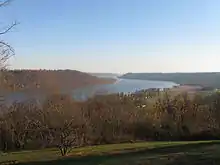 View of the Ohio River from the Point in Hanover.