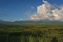The Cagayan Valley at Cabagan with the Sierra Madre mountains in the background