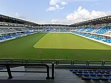 View on northern stand from southern stand of the stadium