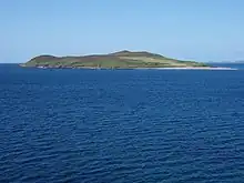 View of Gruinard Island, sitting in Gruinard Bay