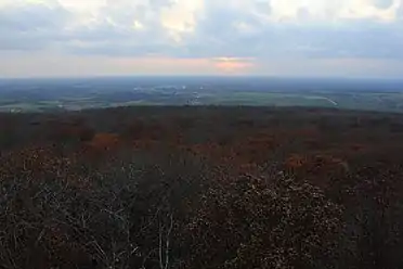 View from the top of west tower