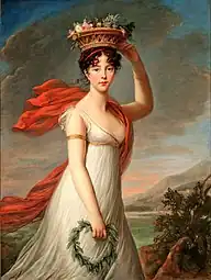 Julie Lebrun as Flora; by Élisabeth Vigée Le Brun; c.1799; oil on canvas; 129.5 x 97.8 cm; Museum of Fine Arts, St. Petersburg, Florida, US