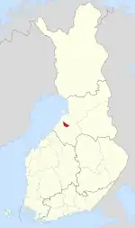 Location of Vihanti in Finland