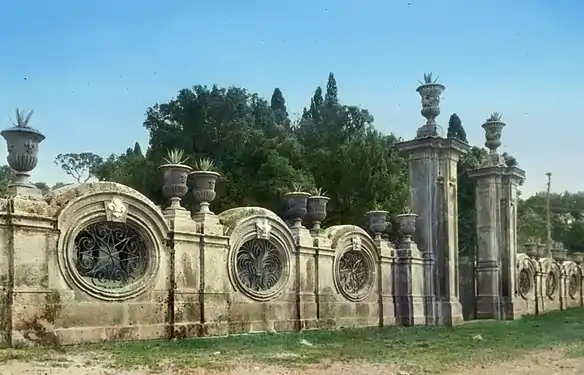 Gate and garden wall, Villa Aldobrandini, Frascati, 1693