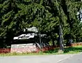 T-34 medium tank on display at WWII memorial park in Kalinov