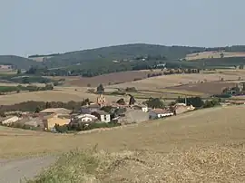 A general view of Villeneuve-lès-Montréal