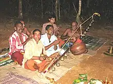 India. An Onavillu or Villu percussion bow
