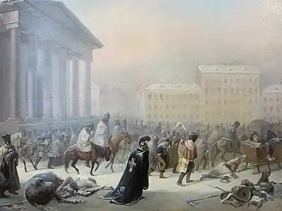 The French Retreat through Vilnius