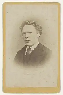 Photograph of Vincent van Gogh, age 19, c. 1873
