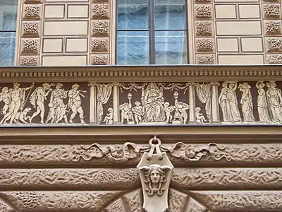 Section of the Frieze on the Schnirch House