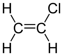 Vinyl chloride: structural formula