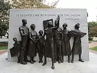 West side of the Virginia Civil Rights Memorial