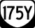 State Route 175Y marker