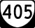State Route 405 marker