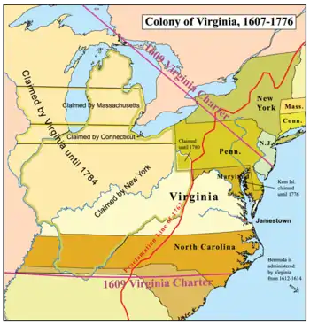 Location of Virginia