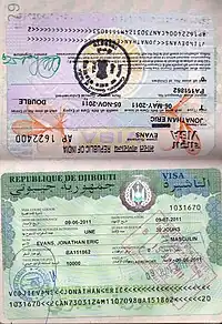 Visa djibouti and india 2007
