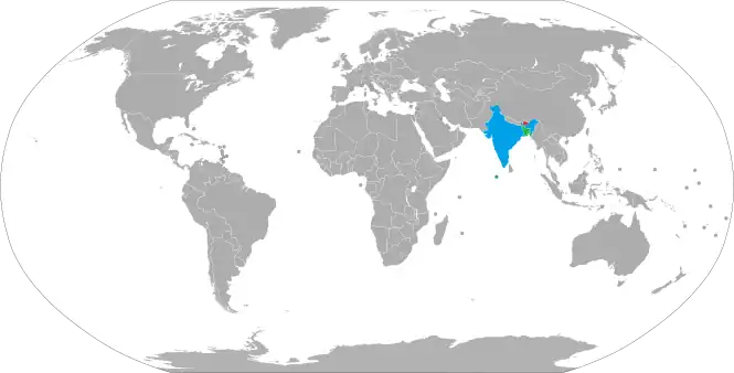 Visa policy of Bhutan, showing the free movement arrangement between India and Bhutan