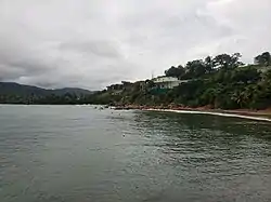 Villa Pesquera in Emajagua from the nearby fishing pier