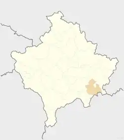 Viti is located in Kosovo