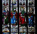 Auch Cathedral, stained glass window by Arnaud de Moles (detail)