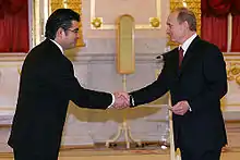 Chávez Závala, Vladimir Putin, Moscow Kremlin