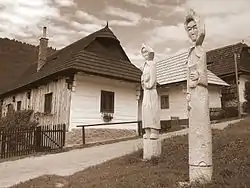 Vlkolínec is famous for its folk architecture.