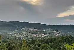 Dol pri Vogljah (bottom) and the nearby village of Voglje
