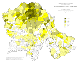 Hungarians in Vojvodina, Serbia (according to the 2002 census)