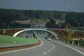 D11 motorway near Voleč, Pardubice Region.