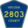 County Road 2803 marker