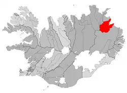 Location of Vopnafjarðarhreppur