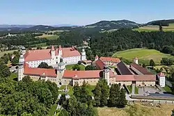 Aerial view of Vorau Abbey