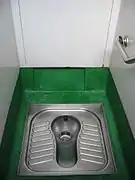 Public squat toilet in Hong Kong