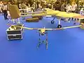 Vrabac mini UAV next to Pegaz UAV at Partner 2013 International Defence Exhibition