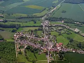 An aerial view of Crillon