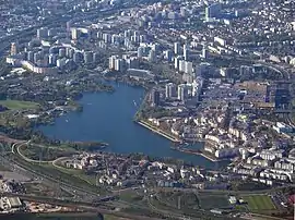 Aerial view of Créteil