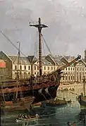 Bretagne, detail of Vue du port de Brest by Jean-François Hue