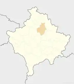 Vushtrri is located in Kosovo