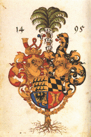 Württemberg ducal coat of arms, dated 1495