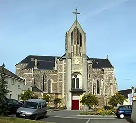 The church of Saint-Hermeland, in Saint-Herblon