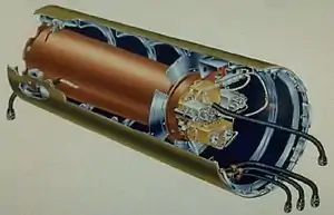 A DOE drawing of the W85 Pershing-II IRBM warhead.