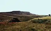 The table top profile of Wild Boar Fell, from Aisgill