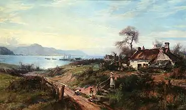 Cottage with family near the sea