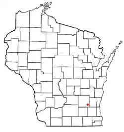 Location of the Town of Ashippun, Wisconsin