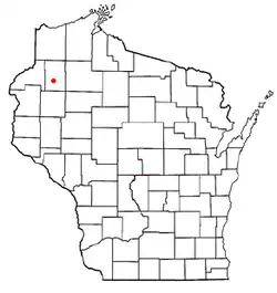 Location of Beaver Brook, Wisconsin