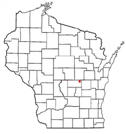 Location of Bloomfield, Waushara County, Wisconsin